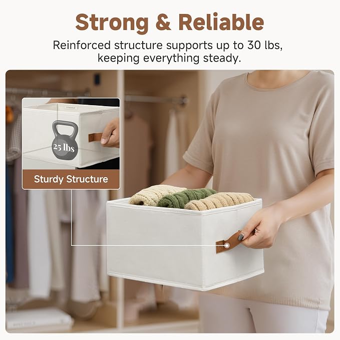 StorageWorks Closet Organizer Storage Baskets, Storage Bins - Image 5