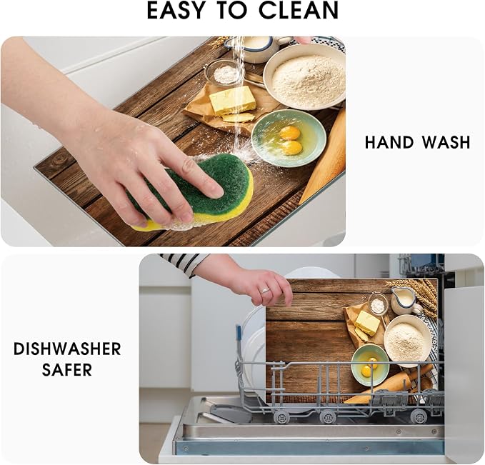 JAMBALAY Tempered Glass Cutting Board, Scratch Resistant, Heat Resistant - Image 3
