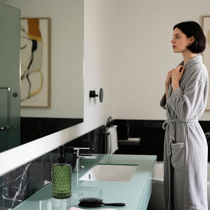 Green Glass Soap Dispenser - Image 6