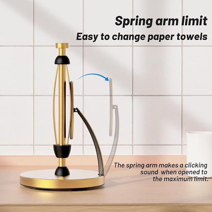 VEHHE Paper Towel Holder Countertop, Paper Towel Holder - Image 3