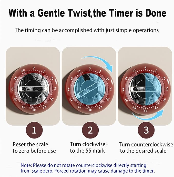 Visual Kitchen Timer for Cooking, Chef Cooking Timers Clock - Image 2