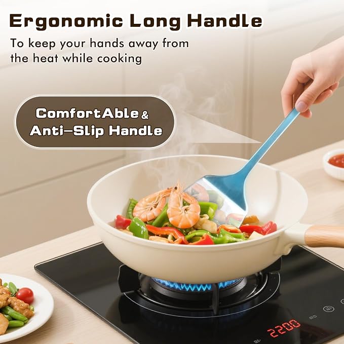 4 Pcs Cooking Utensils Set, Stainless Steel Kitchen Utensils, Heat Resistant - Image 4