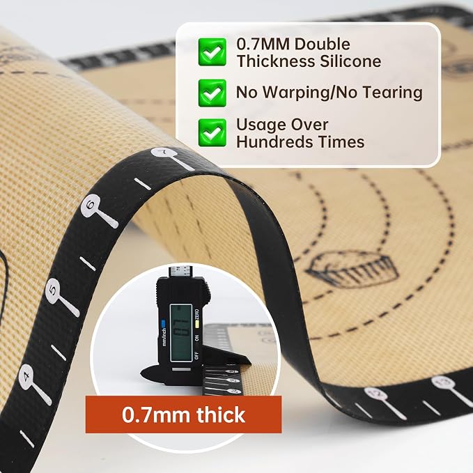 Extra Thick Silicone Baking Mat - Image 6