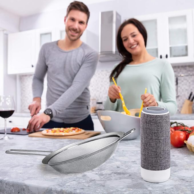 Walfos 7.8 Inch Fine Mesh Strainer, Premium Stainless Steel Colanders and - Image 7