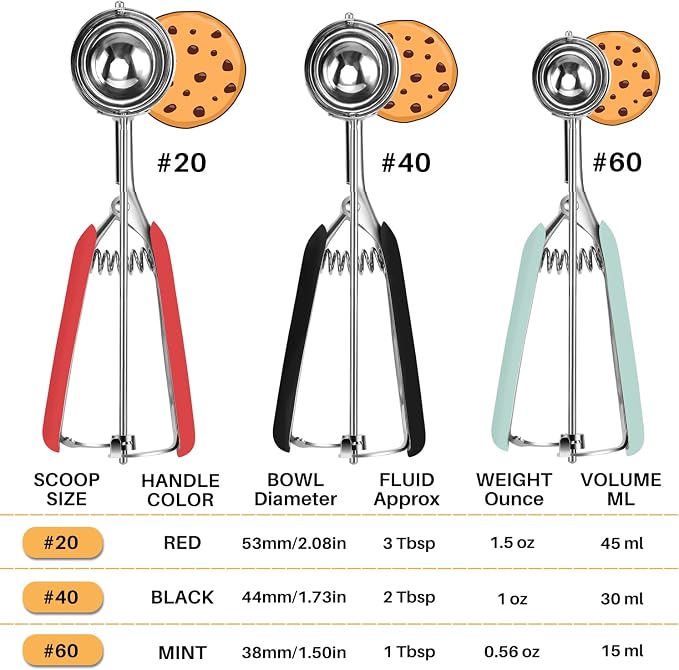 JUNADAEL J Cookie Scoop Set, Cookie Scoops - Image 2