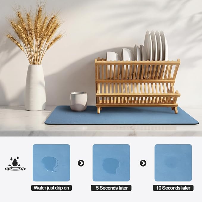 Ecotrim - Dish Drying Mat for Kitchen Counter | Coffee Bar Mat for Countertops - Image 4
