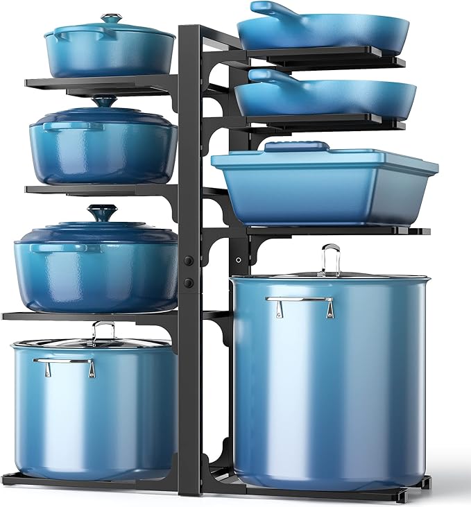 ORDORA Pots and Pans Organizer: under Cabinet, 20.8" Height Heavy Duty 120LBS by ORDORA