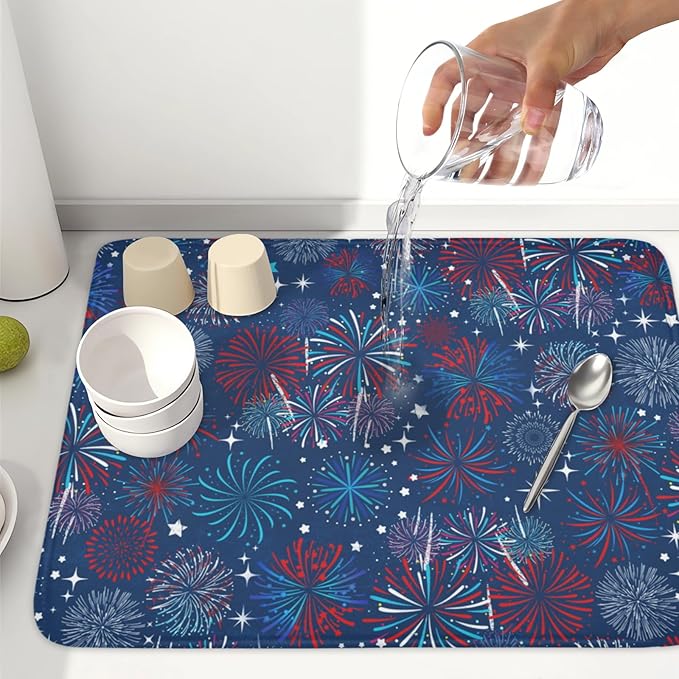 4th of July Patriotic Dish Drying Mat - Image 6