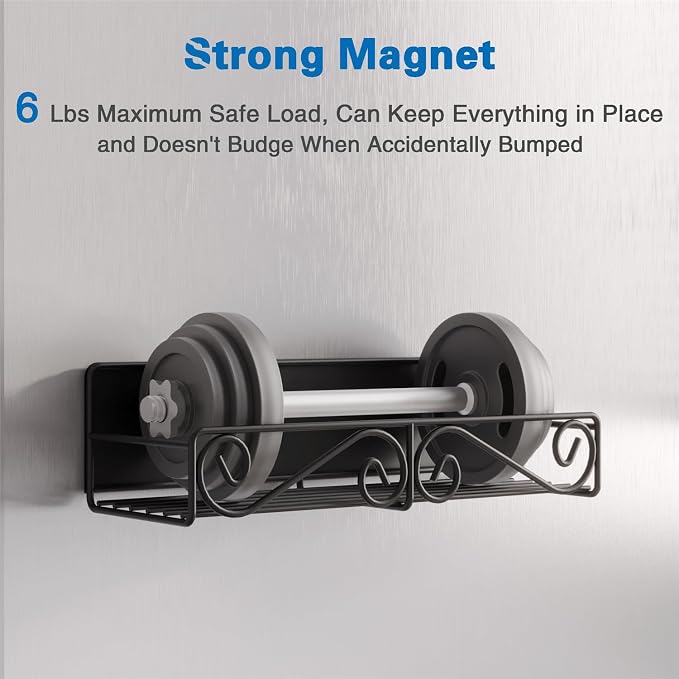 Magnetic Spice Rack for Refrigerator, 4 Pack Strong Magnetic Shelf for Spices - Image 3