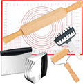 Wooden Rolling Pins for Baking, Small Dough Roller by ATPWONZ