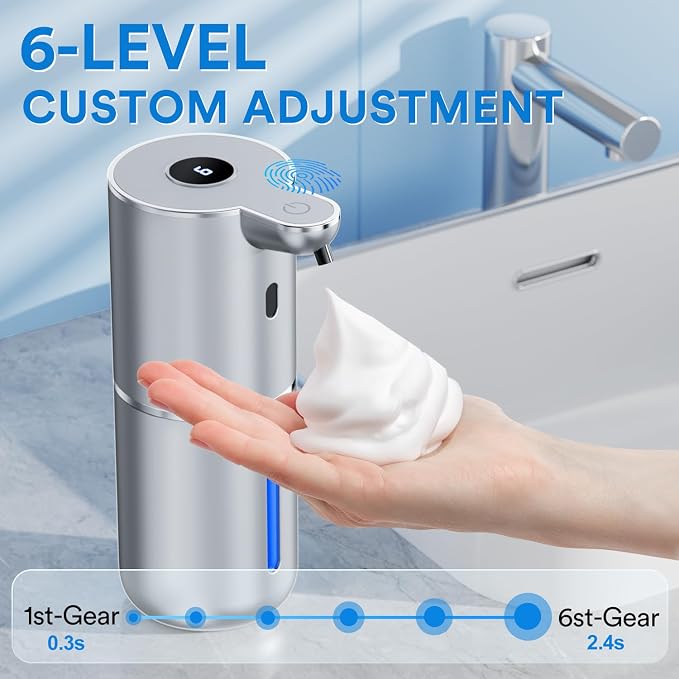 Automatic Foaming Soap Dispenser Touchless, Rechargeable Electric Hand ＆ Dish - Image 3