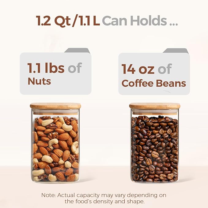 ComSaf 1.2 Qt Glass Storage Containers - Image 3