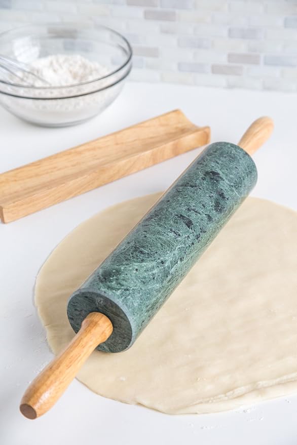 Fox Run Marble Rolling Pin and Base - Image 6