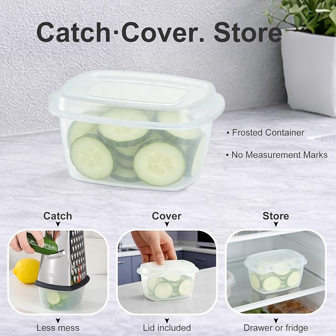 Ourokhome Cheese Grater, Handheld Box Grater - Image 5