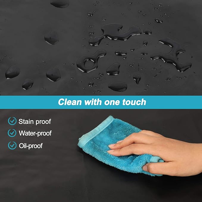 Gotega Waterproof Rubber Vinyl Apron Adjustable Dishwasher Apron - Image 3
