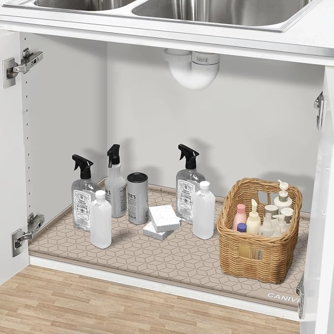 Under Sink Mat, Kitchen Cabinet Shelf Protector, Fits 36 inch Standard Cabinet - Image 7