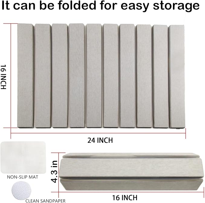 Large Stone Dish Drying Mat for Kitchen Counter, Absorbent Quick Dry - Image 2