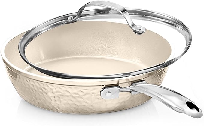 GOTHAM STEEL Hammered 10 Inch Non Stick Frying Pans by GothamSteel