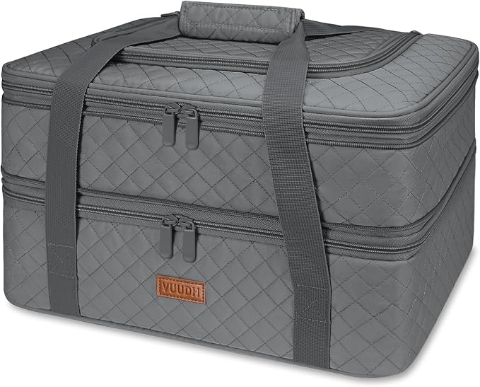 Quilted Double Decker Casserole Carrier by Vuudh