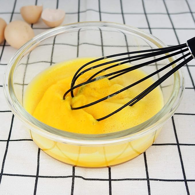GorGin high temperature and easy to clean silicone whisk, 10 inch, grip good - Image 4