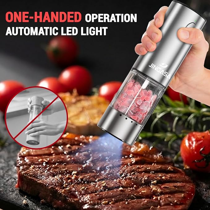 Electric Salt and Pepper Grinder Set - Image 5