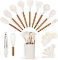 Silicone Kitchen Utensils Set & Holder: Cooking Utensils Set by Smirly
