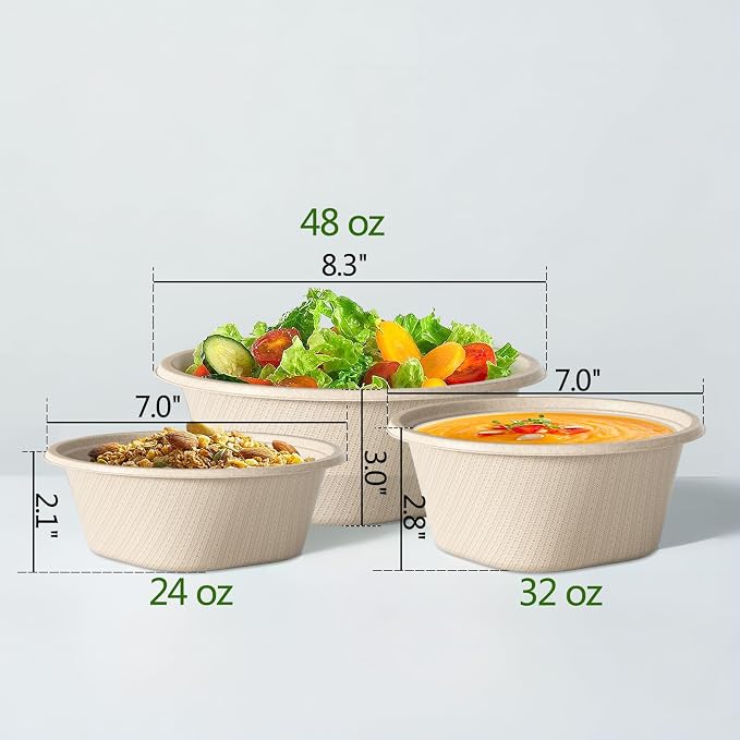 Homestockplus 48 Oz Disposable Bowls - Image 8
