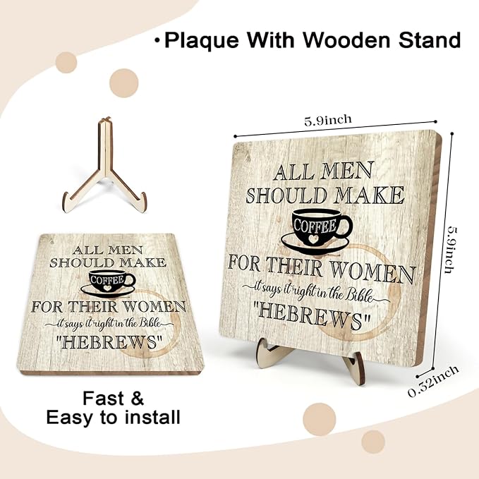 Coffee Bar Sign Plaque, Coffee Signs - Image 2