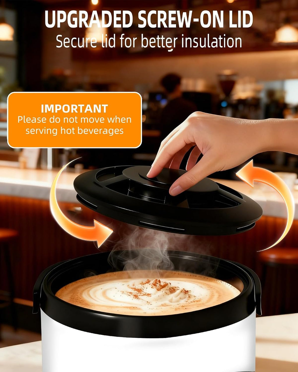 Insulated Beverage Dispenser 3 Gallon,Hot&Cold Drink Dispenser with