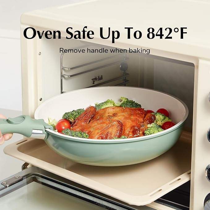 Redchef Ceramic Nonstick Pans and Pots Set, Ceramic Cookware Set - Image 6