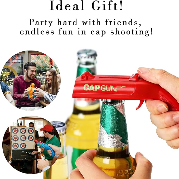 Bottle Opener with Cap Launcher – Funny Shooting Gun - Image 6