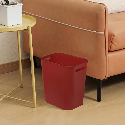 UUJOLY Plastic Small Trash Can Wastebasket, Garbage Container Basket - Image 3