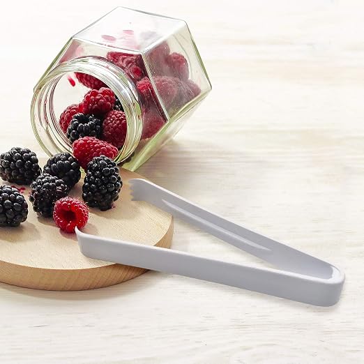 Party Essentials TN-65W Plastic Serving Tong, 6-1/2" Length - Image 4