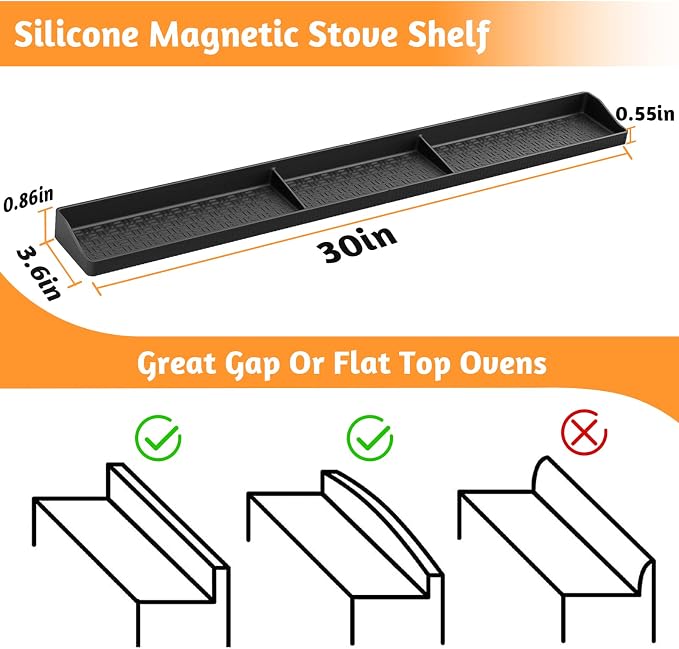 Foeacry Magnetic Stove Top Shelf 30 Inch - Image 2