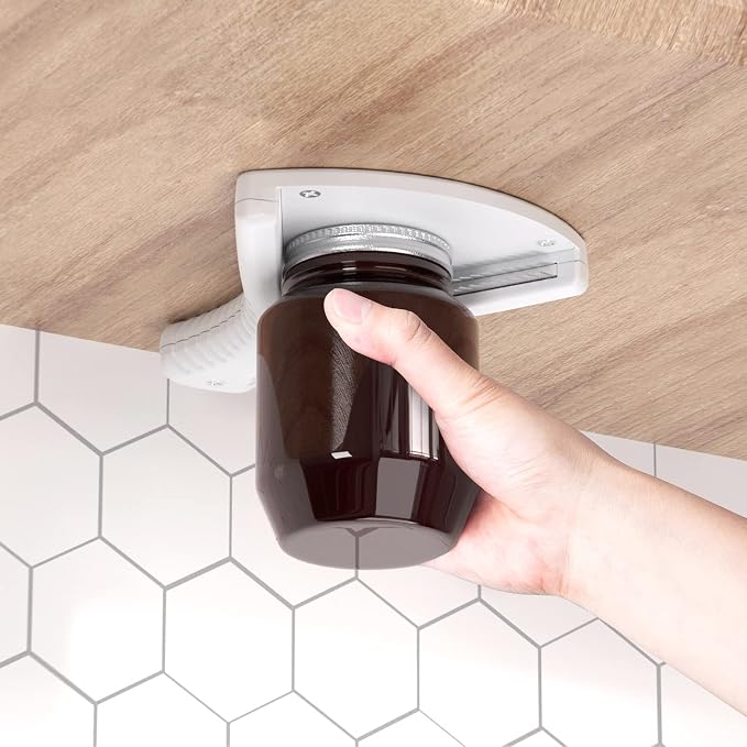 Jar Opener for Weak Hands, Dual Usage | Easy Grip Jar Opener & Under Cabinet - Image 8