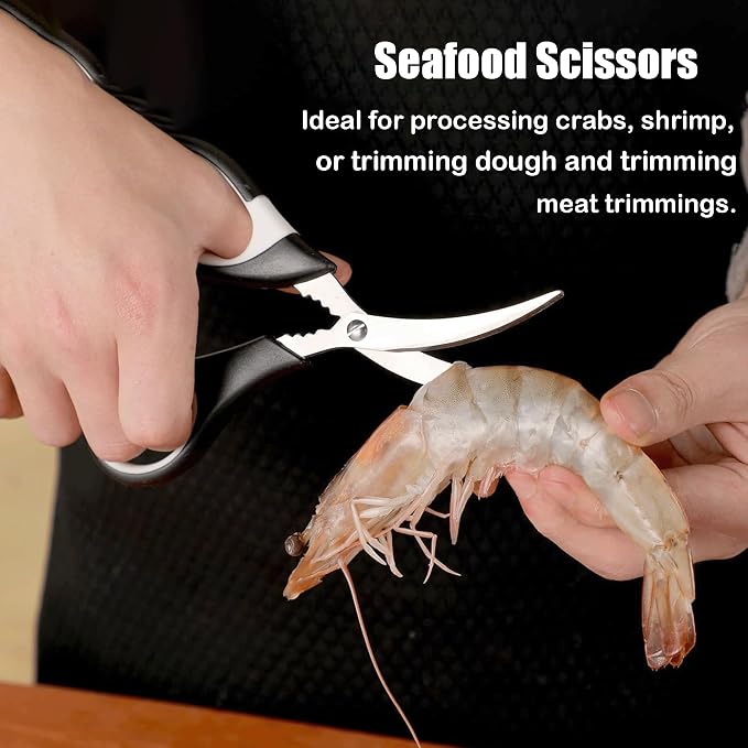OMDAR Food Grade Kitchen Scissors All Purpose 3 Pack - Image 5