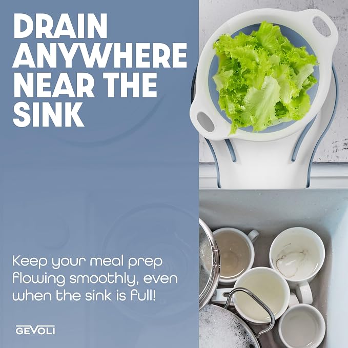 Gevoli Collapsible Colanders Food Strainers - Image 3