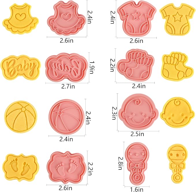 Baby Shower Cookie Cutters Set, Cute Cookie Cutters - Image 3