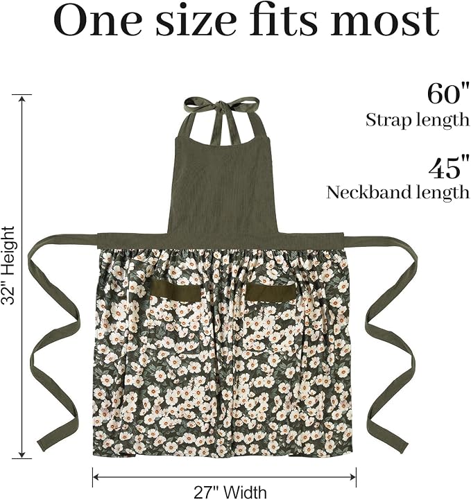 Cute Floral Aprons for Women - Image 6