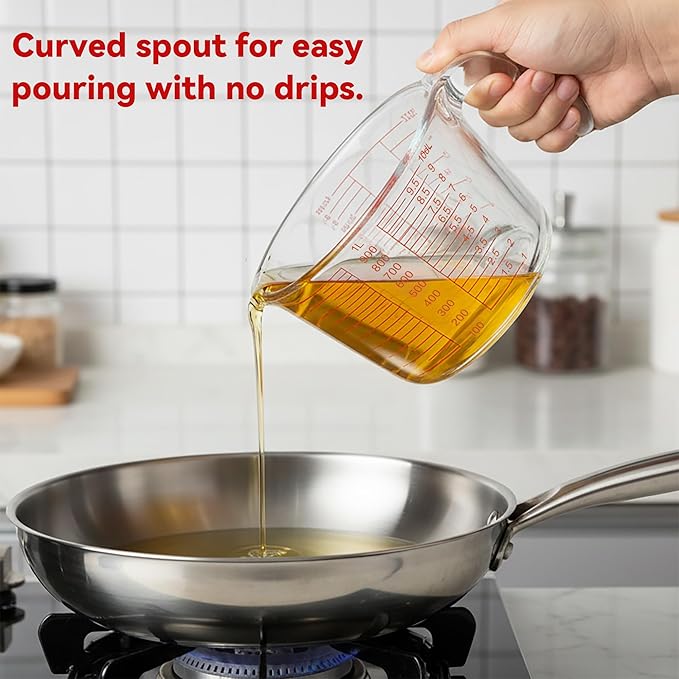 6 Pcs Glass Measuring Cups Set - Image 6