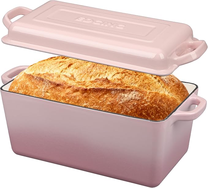 EDGING CASTING Enameled Cast Iron Dutch Oven, Oblong Bread Oven by EDGINGCOOKWARE