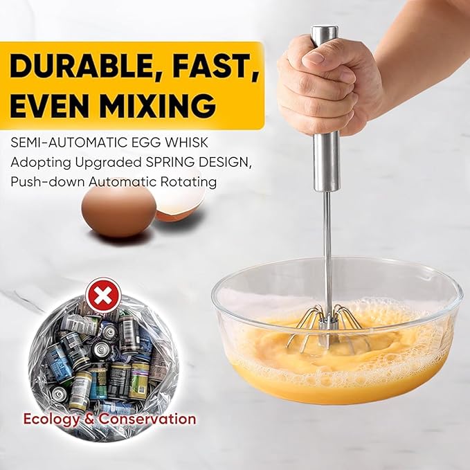 12 Inch Stainless Steel Egg Whisk - Image 4