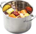 HOMI CHEF HEAVY ECOLOGICAL NICKEL FREE Stainless Steel Stock Pot 8QT
