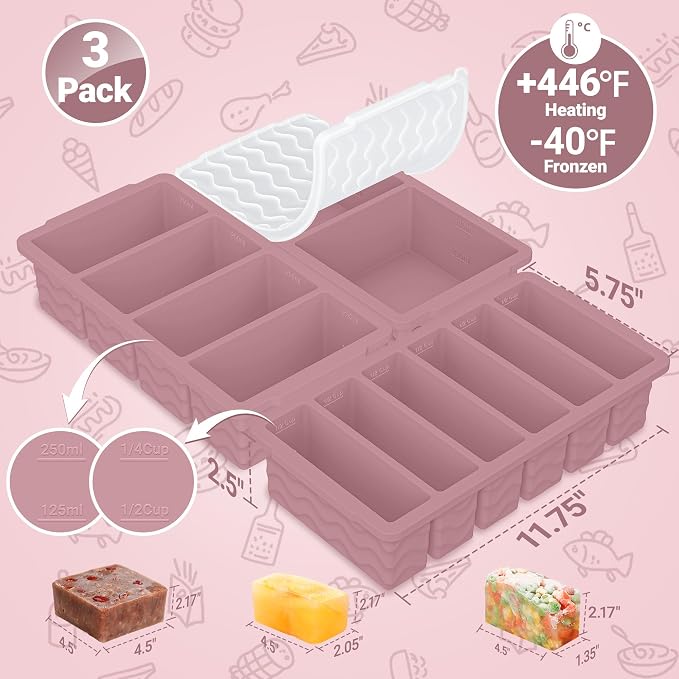 3-Pack Silicone Freezer Trays - Image 6