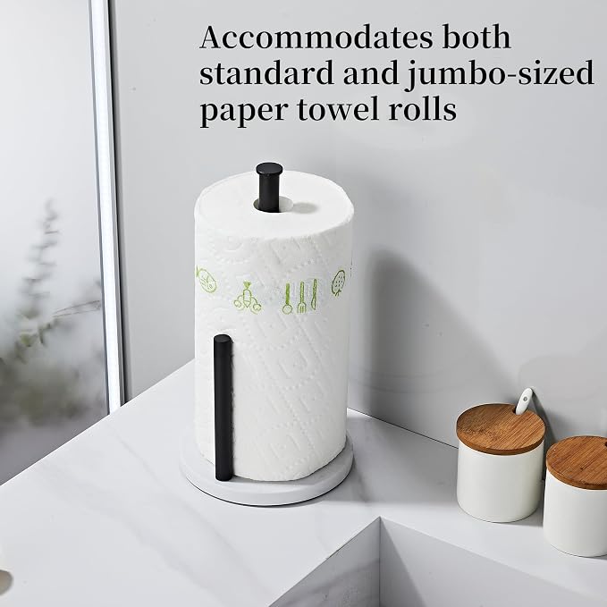 Matte Black Paper Towel Holder, Stainless Steel Paper Towel Holder - Image 3