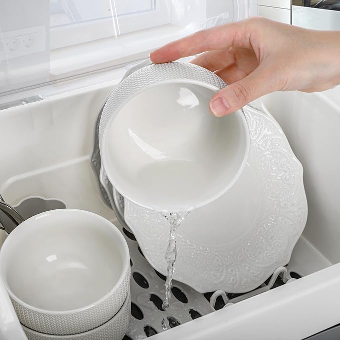 Dish Drying Rack, Plastic Plate Cup Dryer Holder - Image 5