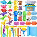 Dough Tool Set, Dough Accessories Includes Storage Container, 3D Animal by Wxqfumy