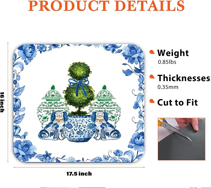 Chinoiserie Dish Drying Mat - Image 6