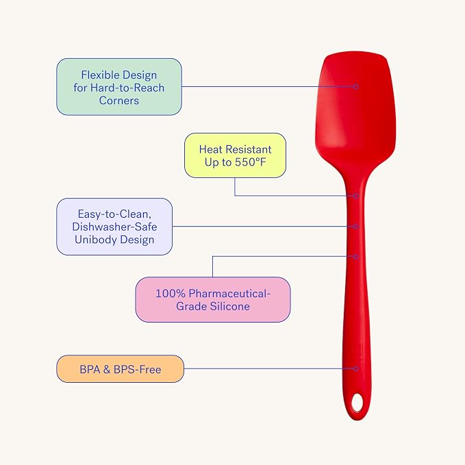 GIR: Get It Right Silicone Spatula Spoonula, Non-toxic Cooking Utensils - Image 3