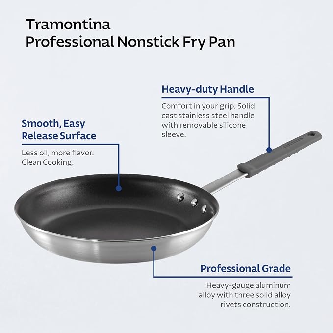 Tramontina Professional 12-Inch Non Stick Large Frying Pan, Heavy-Gauge - Image 4